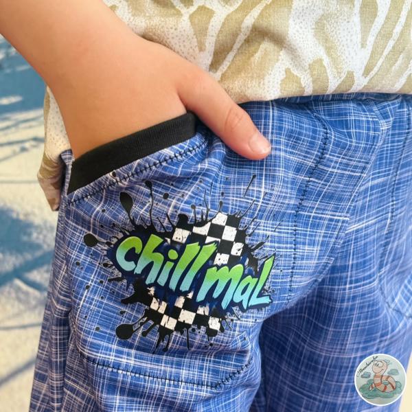 Bügelbild Grafittisplash Chill mal