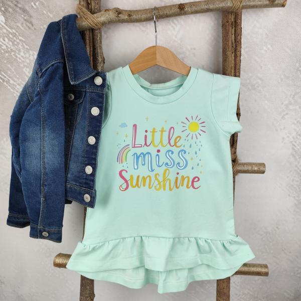 Bügelbild Schriftzug little Miss Sunshine