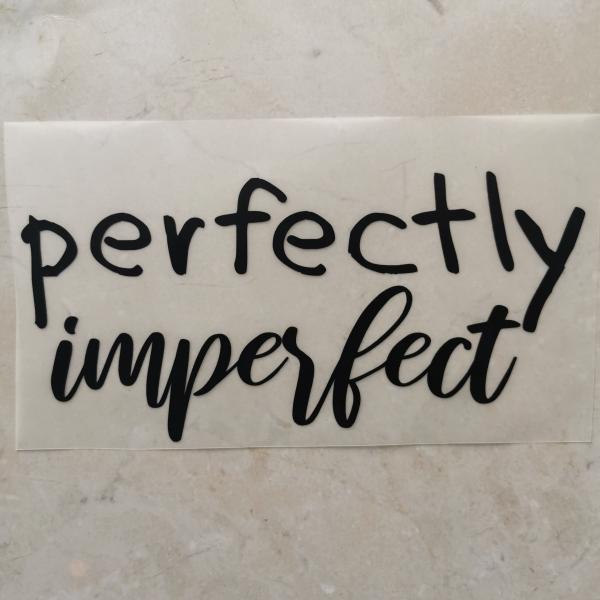 Bügelbild Schriftzug Perfectly zart