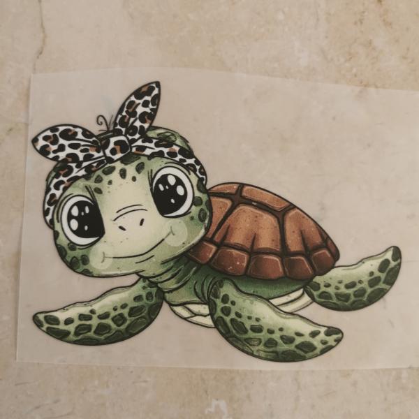Bügelbild süße Wasserschildi mit Kopfband
