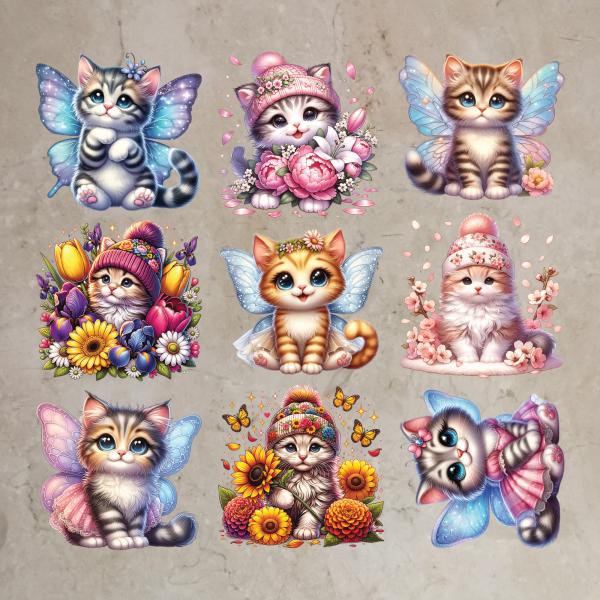 Bügelbild-Bundle Katzen