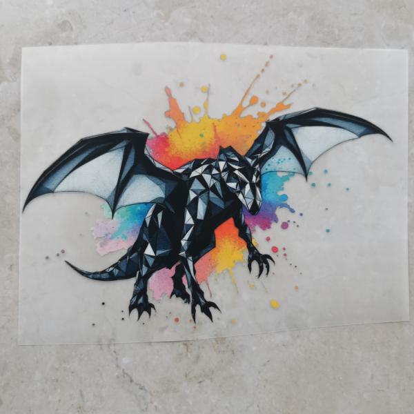 Bügelbild Geo-Drache