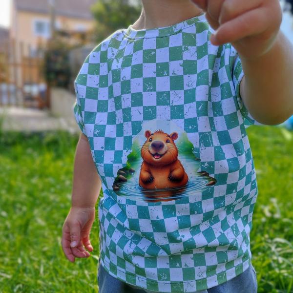 Bügelbild Capybara badend