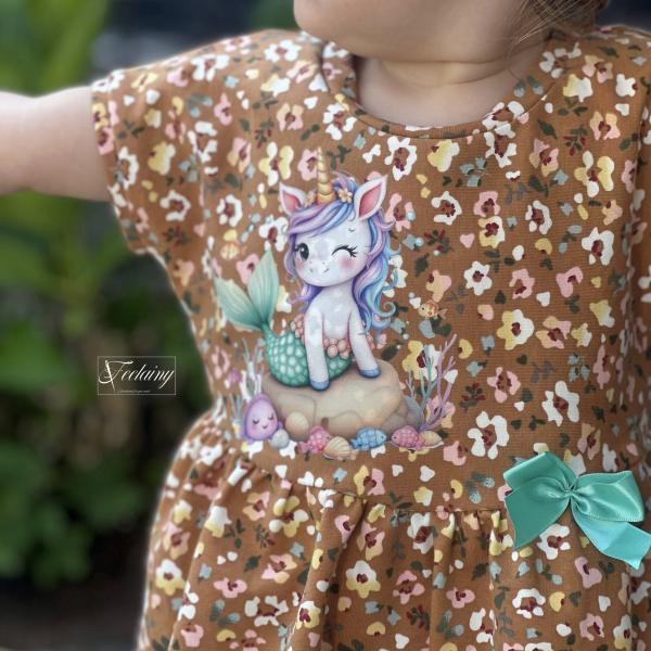Bügelbild Mermaid-Unicorn auf Stein