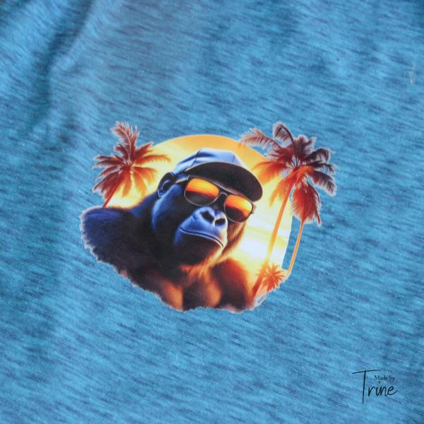 Bügelbild Sunset-Gorilla