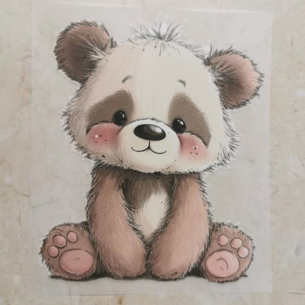 Bügelbild knuffiger Pandabär