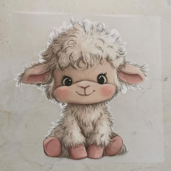 Bügelbild knuffiges Schaf