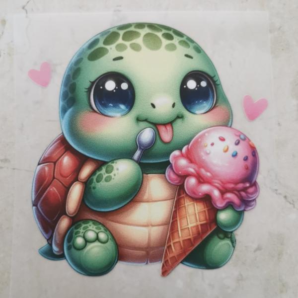 Bügelbild süße Sommerschildi Eis