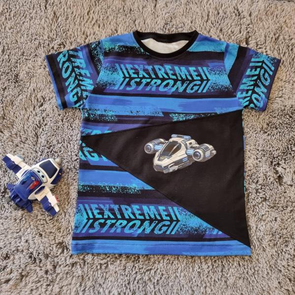Bügelbild Polizei-Spaceshuttle