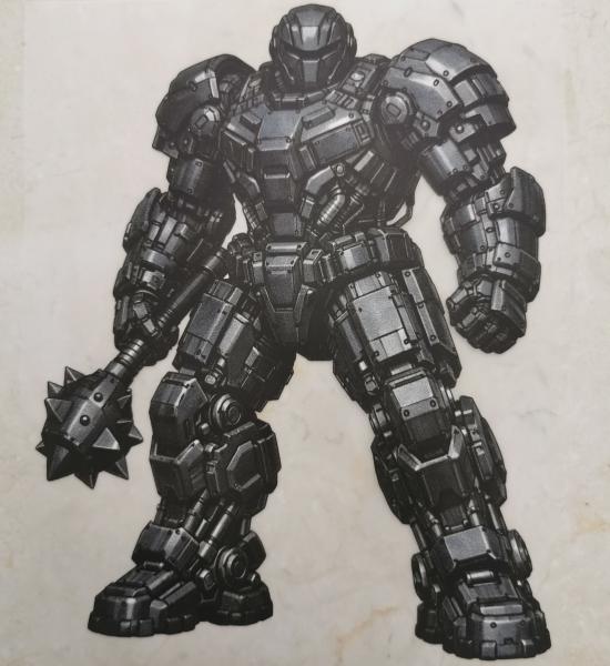 Bügelbild Mech-Warrior Morgenstern