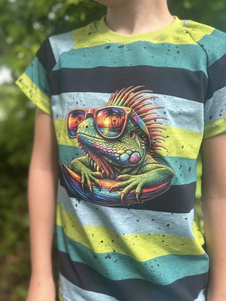 Bügelbild Leguan Sunglasses