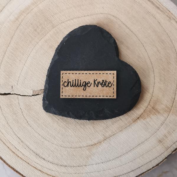 Label chillige Kröte