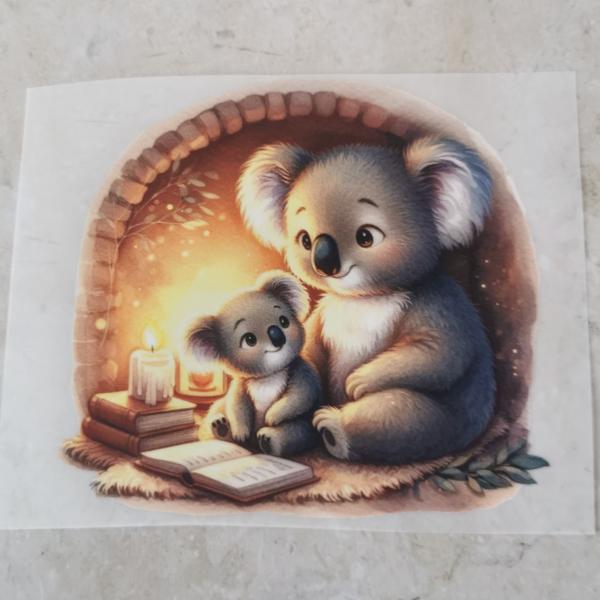 Bügelbild Lesezeit Koalas