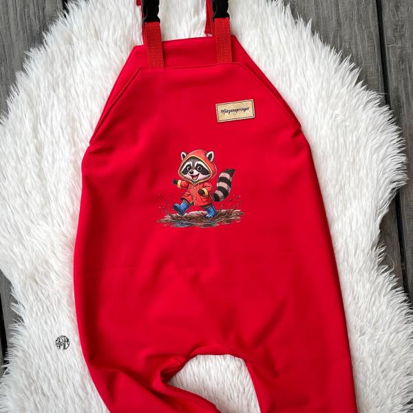 Bügelbild Pfützenwaschbär laufend