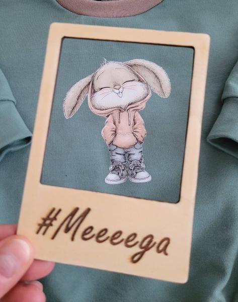 Bügelbild cooler Hase