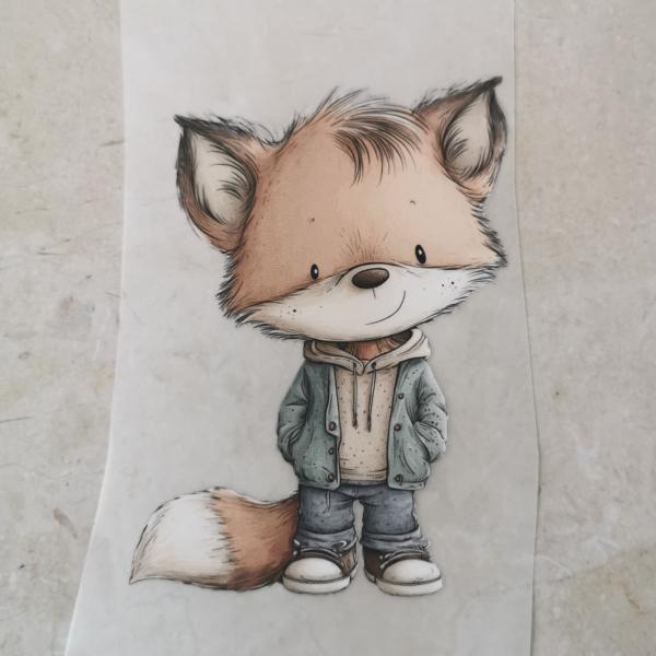 Bügelbild cooler Fuchs