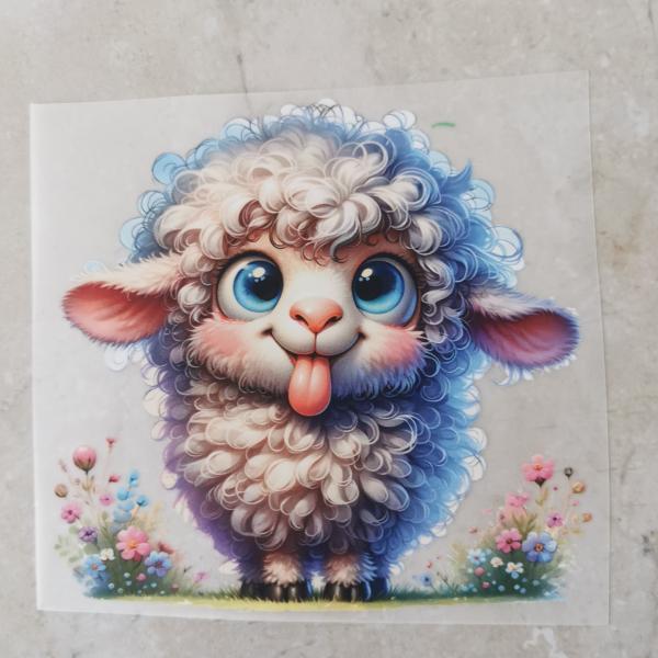 Bügelbild verrücktes Schaf