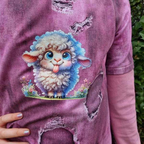 Bügelbild verrücktes Schaf