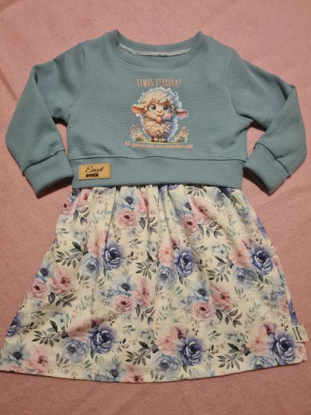 Bügelbild verrücktes Schaf mit Spruch