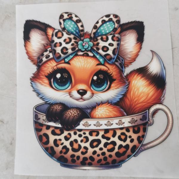 Bügelbild Leo-Tassentier Fuchs