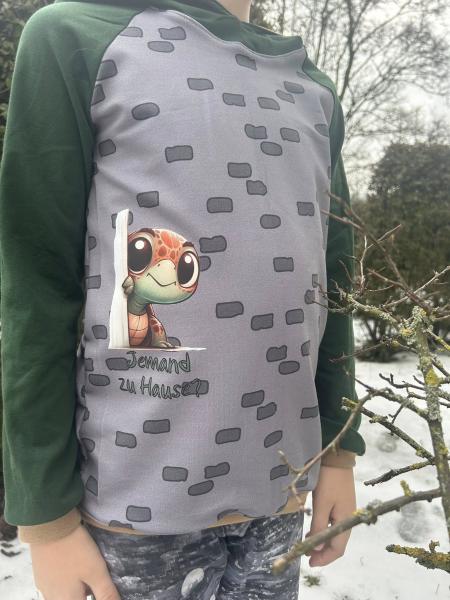 Bügelbild Jemand zu Hause-Schildi