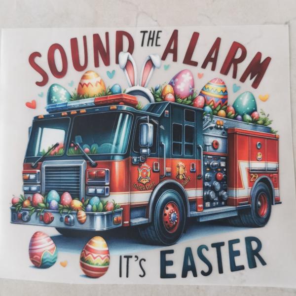 Bügelbild Oster-Feuerwehr