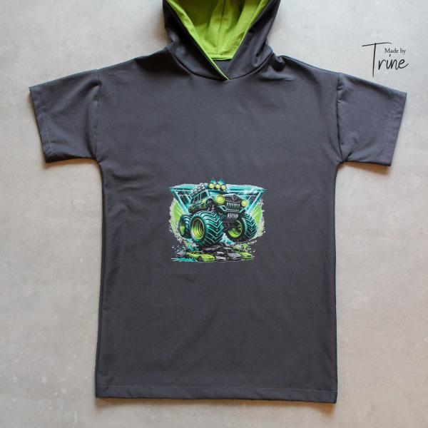 Bügelbild grüner Monstertruck Dreieck