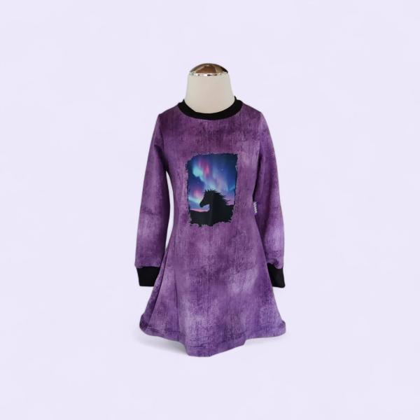 Bügelbild Pferdekopf vor Polarlichter