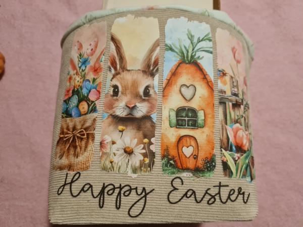 Bügelbild Happy Easter bunt