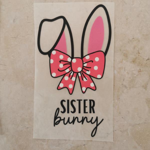 Bügelbild Sister Bunny