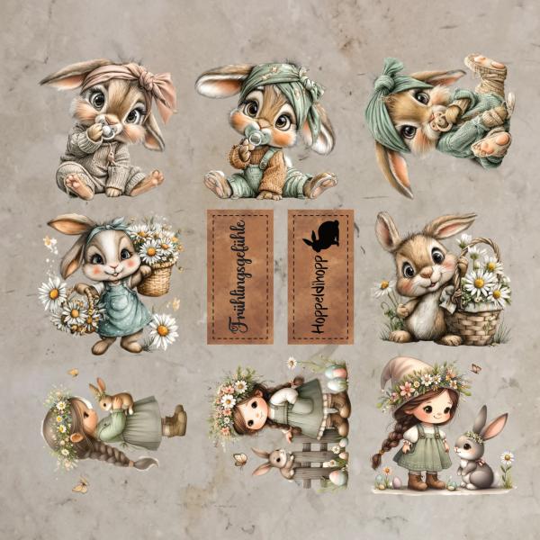 Bügelbild-Bundle Hasenliebe