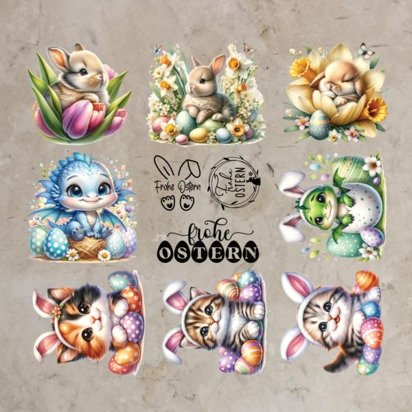 Bügelbild-Bundle süße Ostern