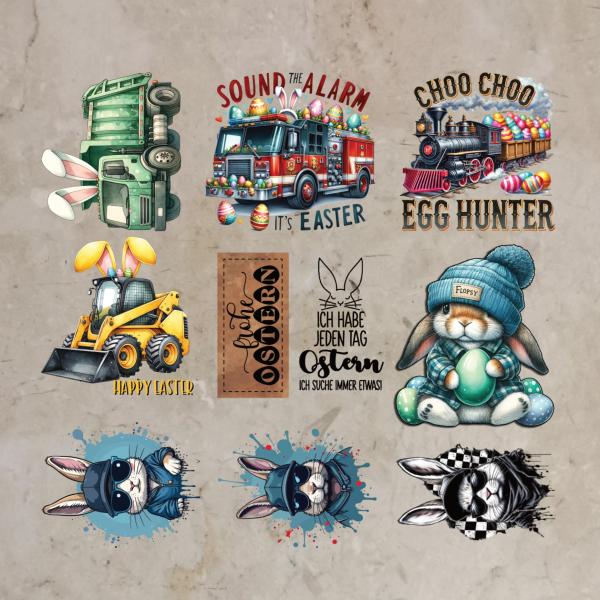 Bügelbild-Bundle Ostern Jungs