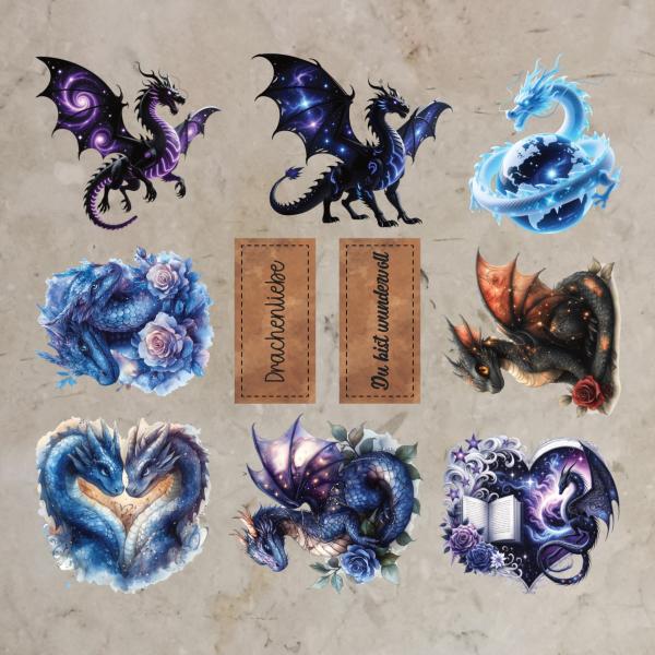 Bügelbild-Bundle wundervolle Drachen