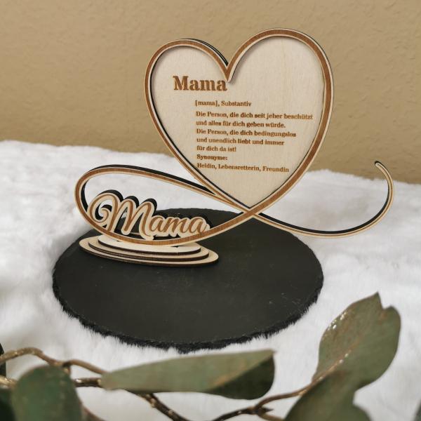 Herzschild "Mama"