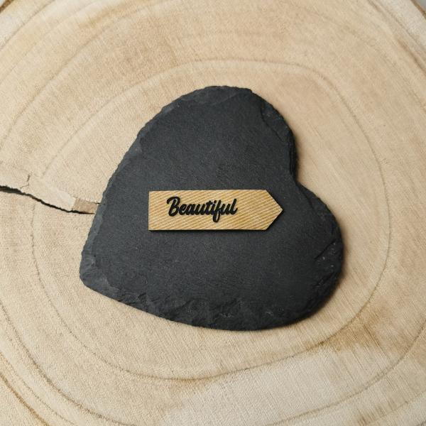 Bügellabel Pfeil Beautiful