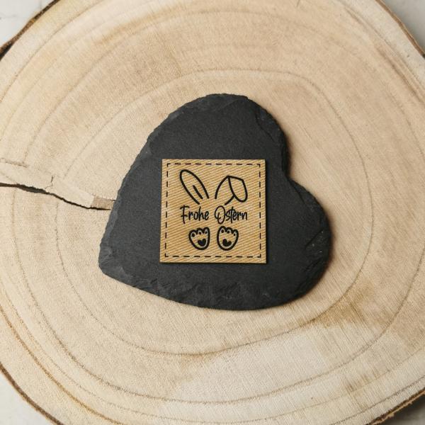 Label Frohe Ostern Hasenohren & -füße