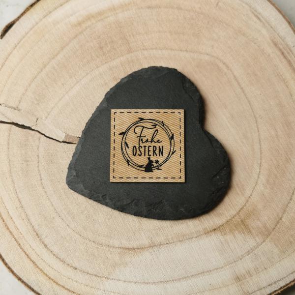 Label Frohe Ostern Hase