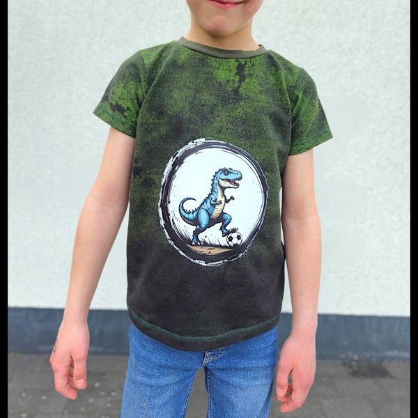 French Terry Verlaufsdenim Grün