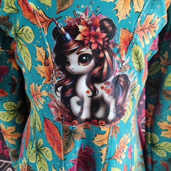 Bügelbild Laubeinhorn Schmetterling