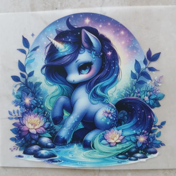 Bügelbild Nachteinhorn Vollmond