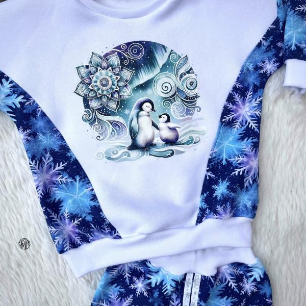 Bügelbild traumhaftes Pinguinduo