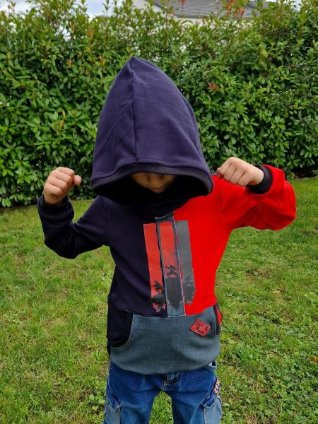 Bügelbild Ninja-Silhouetten