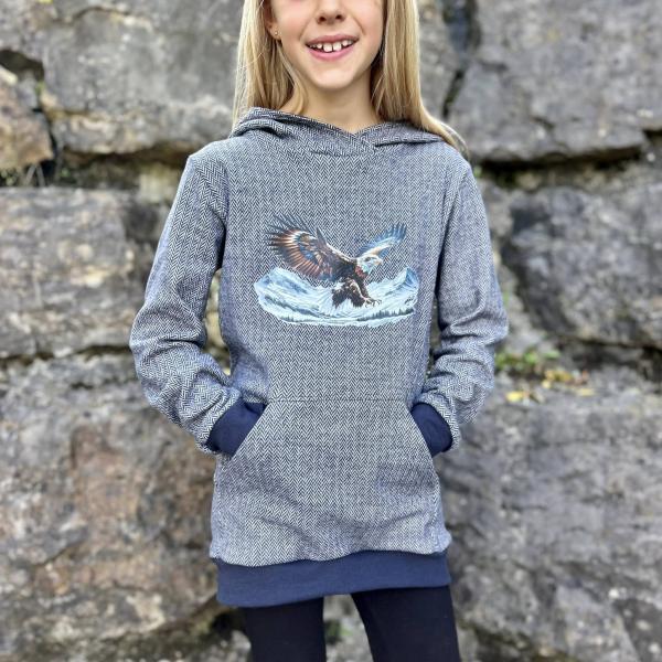 Bügelbild Weißkopfadler landend