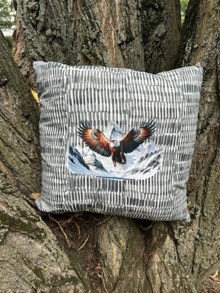 Bügelbild Weißkopfadler fliegend