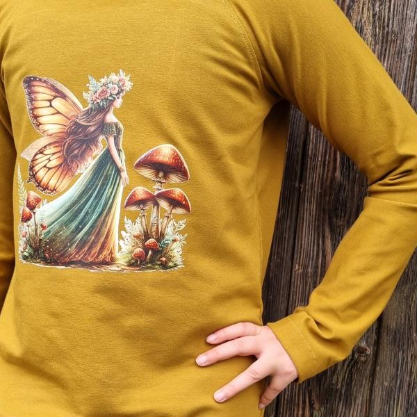 Bügelbild Waldelfe stehend