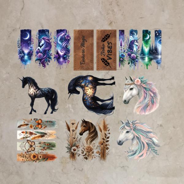 Bügelbild-Bundle Pferde-Magie