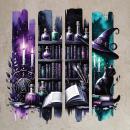 Bügelbild Buchliebe mit Katze